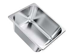 Contenedor Gastronorm SucceBuy GN 1/2, Recipiente de Restauración de Acero Inoxidable 2PCs 9 L, Contenedor Inox Alimentario Profundidad 14,9 cm, Antiadherente