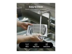 Contenedor Gastronorm SucceBuy GN 1/6, Recipiente de Restauración de Acero Inoxidable 6PCs 1,7 L, Contenedor Inox Alimentario Profundidad 10 cm, Antiadherente