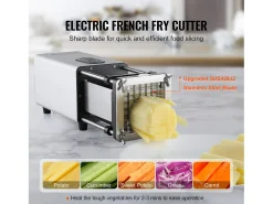 Cortador De Papas Eléctrico SucceBuy, Picadora De Patatas Y Verduras De Acero Inoxidable