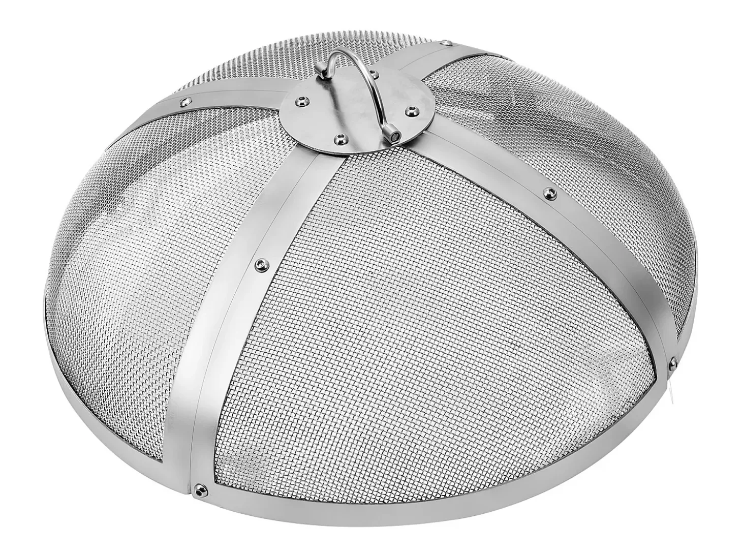 Cubierta SucceBuy de Protección de 69cm para Hogar de Leña, Cubierta en Acero Inoxidable, Cubierta de Hogar al Aire Libre con Pantalla Superior de Apertura Fácil
