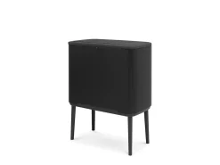 Cubo de basura de reciclaje Bo Touch Bin Negro Mate 34L - Brabantia 316203