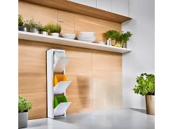 Cubo de basura para la cocina - Cubo de reciclaje - 3 compartimentos de 20L - CUBEK
