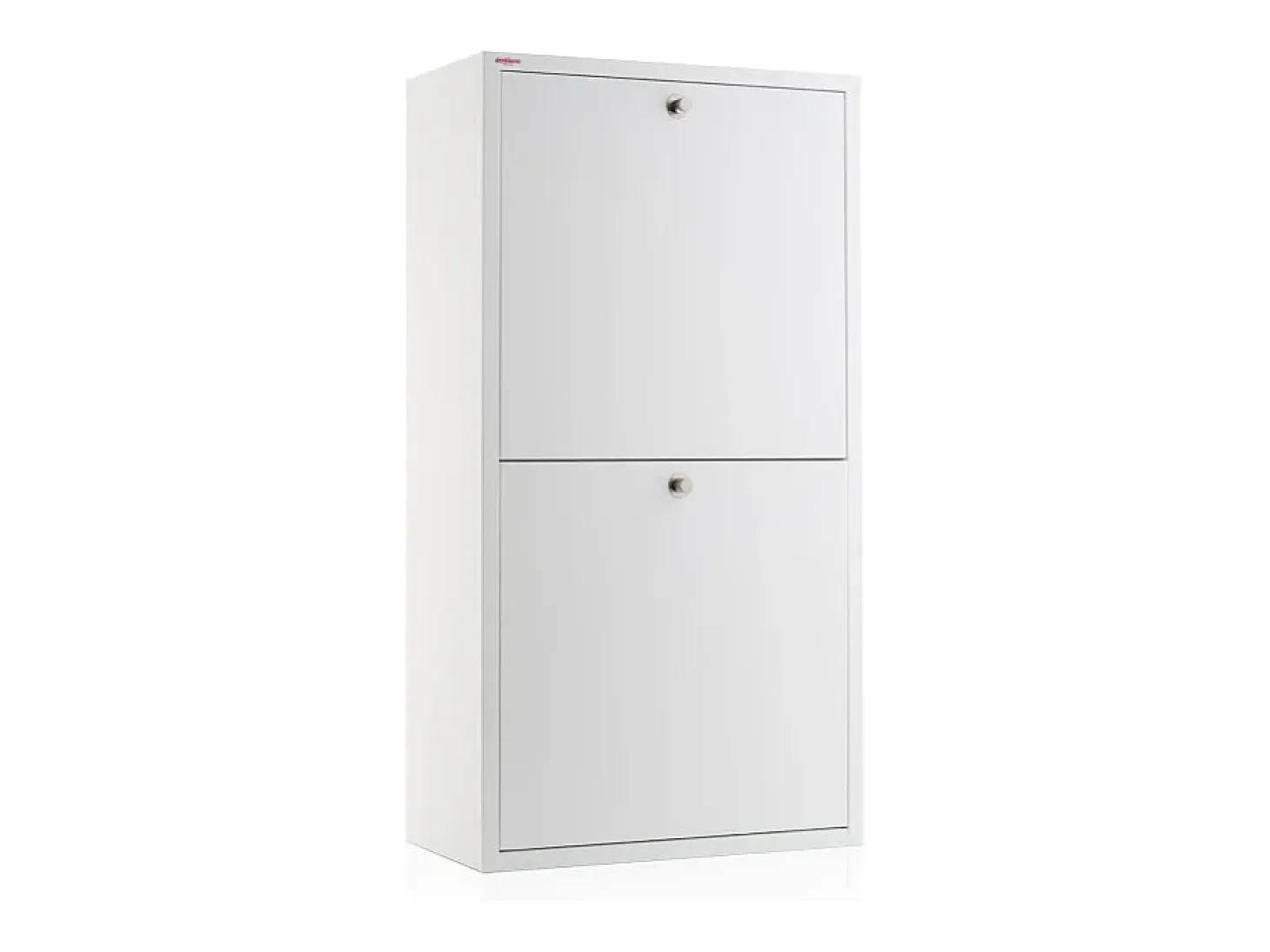Cubo de basura para la cocina - Cubo de reciclaje - 4 compartimentos de 20L -51,7(ancho)x91,7(alto)x27,3(fondo) cm. - Blanco - EMI