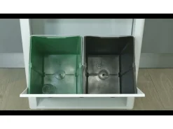 Cubo de basura para la cocina - Cubo de reciclaje - 3 compartimentos de 20L - CUBEK