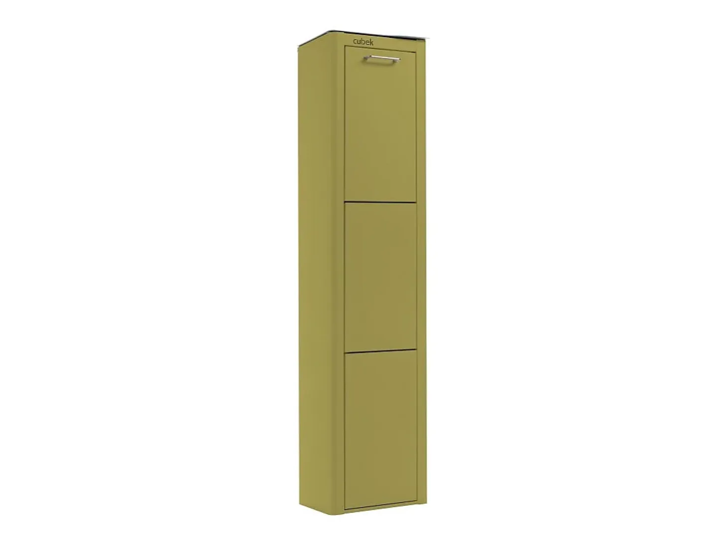 Cubo de basura para la cocina - Cubo de reciclaje - 3 compartimentos de 20L - CUBEK