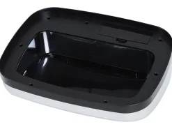 Cubo de basura plata 33x25x58 cm HOMCOM