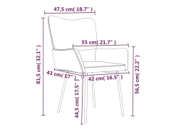 Dalira Sillas de comedor 2 unidades terciopelo gris claro