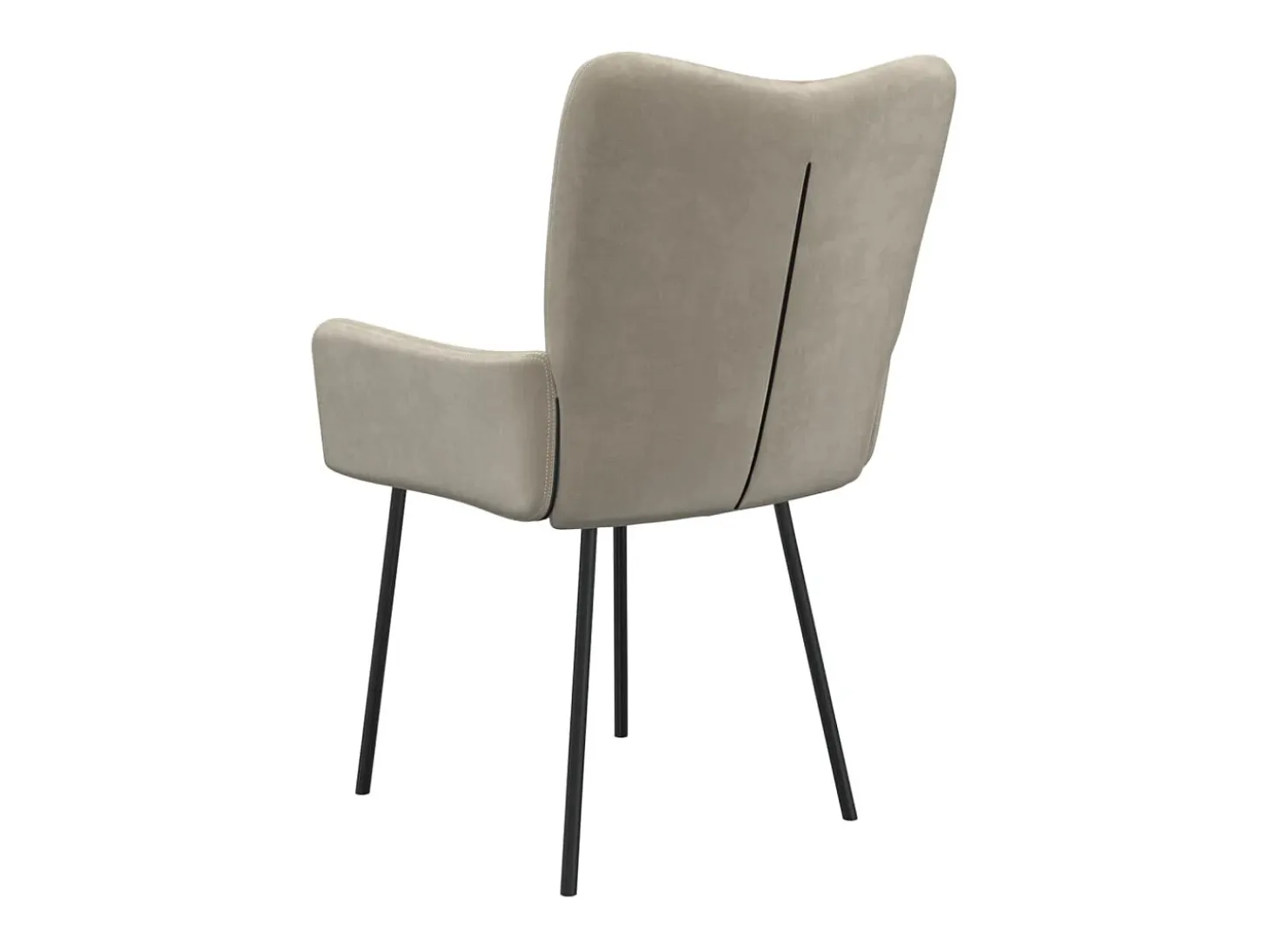 Dalira Sillas de comedor 2 unidades terciopelo gris claro