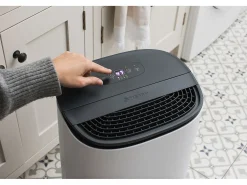 Deshumidificador y purificador de aire MeacoDry Arete® One 12L – Elimina la humedad y el moho, silencioso, de bajo consumo, con filtro HEPA y modo nocturno