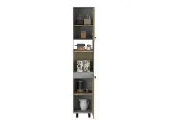 Despensa Alta de Cocina Hasselt, con multiples estantes 208.4 CM A X 13.75CM P X 15.75CM L Gris / Rovere