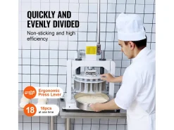 Divisor SucceBuy de Masa Manual, 18 Piezas, Corta-Masa, Ideal para la Fabricación de Pan de Panadería