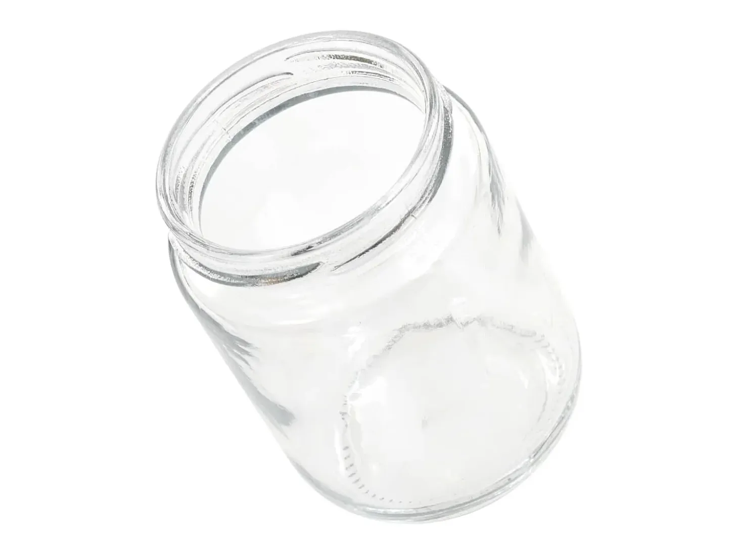 Drew Mason Tarros de mermelada de vidrio con tapa roja 48 unidades 230 ml