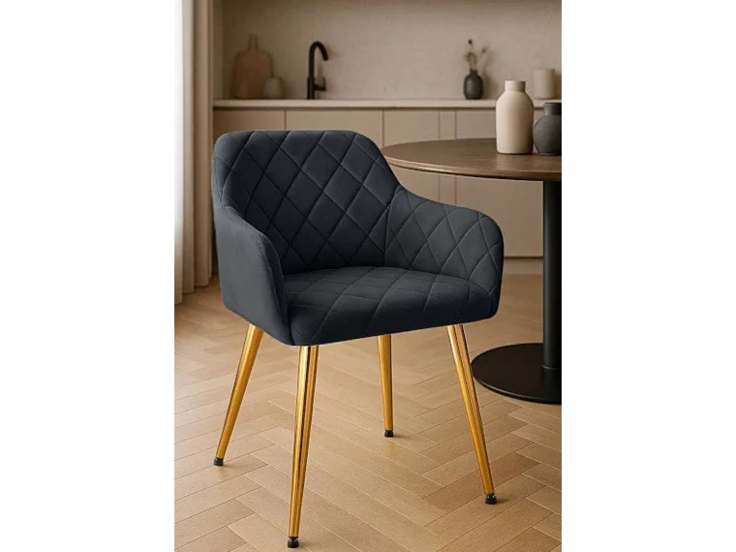 Dudeco Silla Bilbau Gold Negro