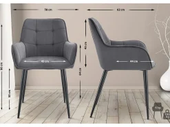 Dudeco Silla Marid Gris oscuro