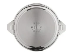 Eclipse - Set de 2 sartenes 24/28 cm inox, 1 mango desmontable, 1 pelador y 1 cuchillo