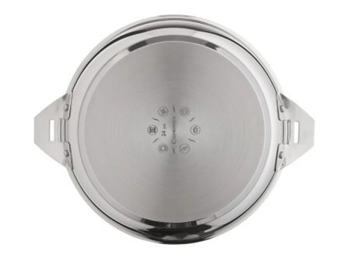 Eclipse - Set de 2 sartenes 24/28 cm inox, 1 mango desmontable, 1 pelador y 1 cuchillo