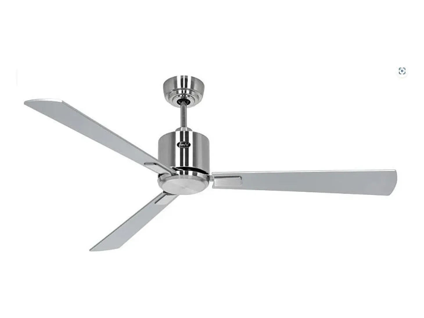 eco neo III 132 ventilador wifi con cuerpo de acero cepillado y aspas en wengué y gris sin luz, casafan