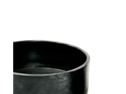El Cuenco Cilíndrico Quemado - Negro - L