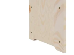 Eldon Botellero madera maciza de pino 67,5x25x60 cm
