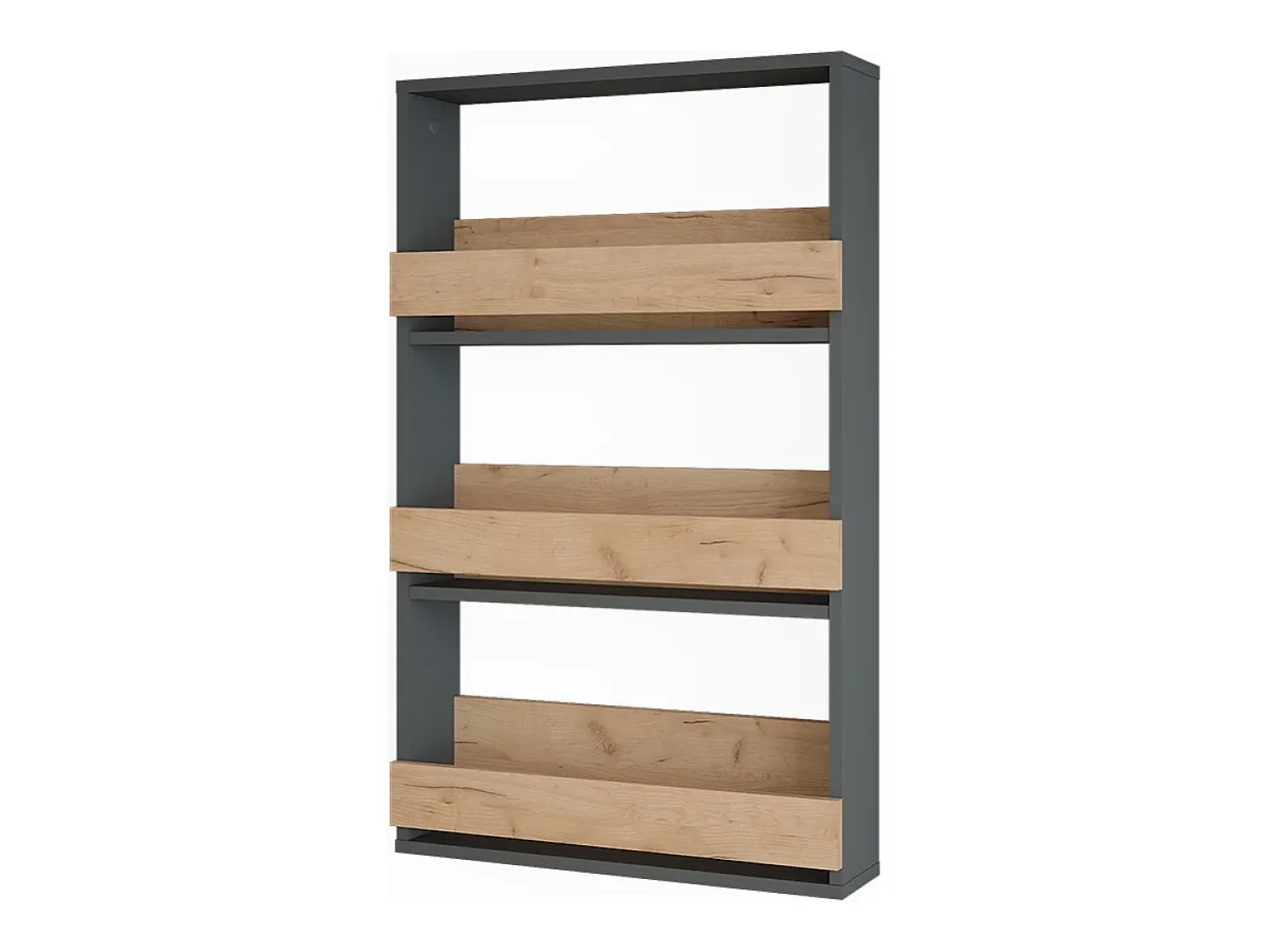 Estante para copas de vino oro power roble/antracita 60x15.1x98 repose