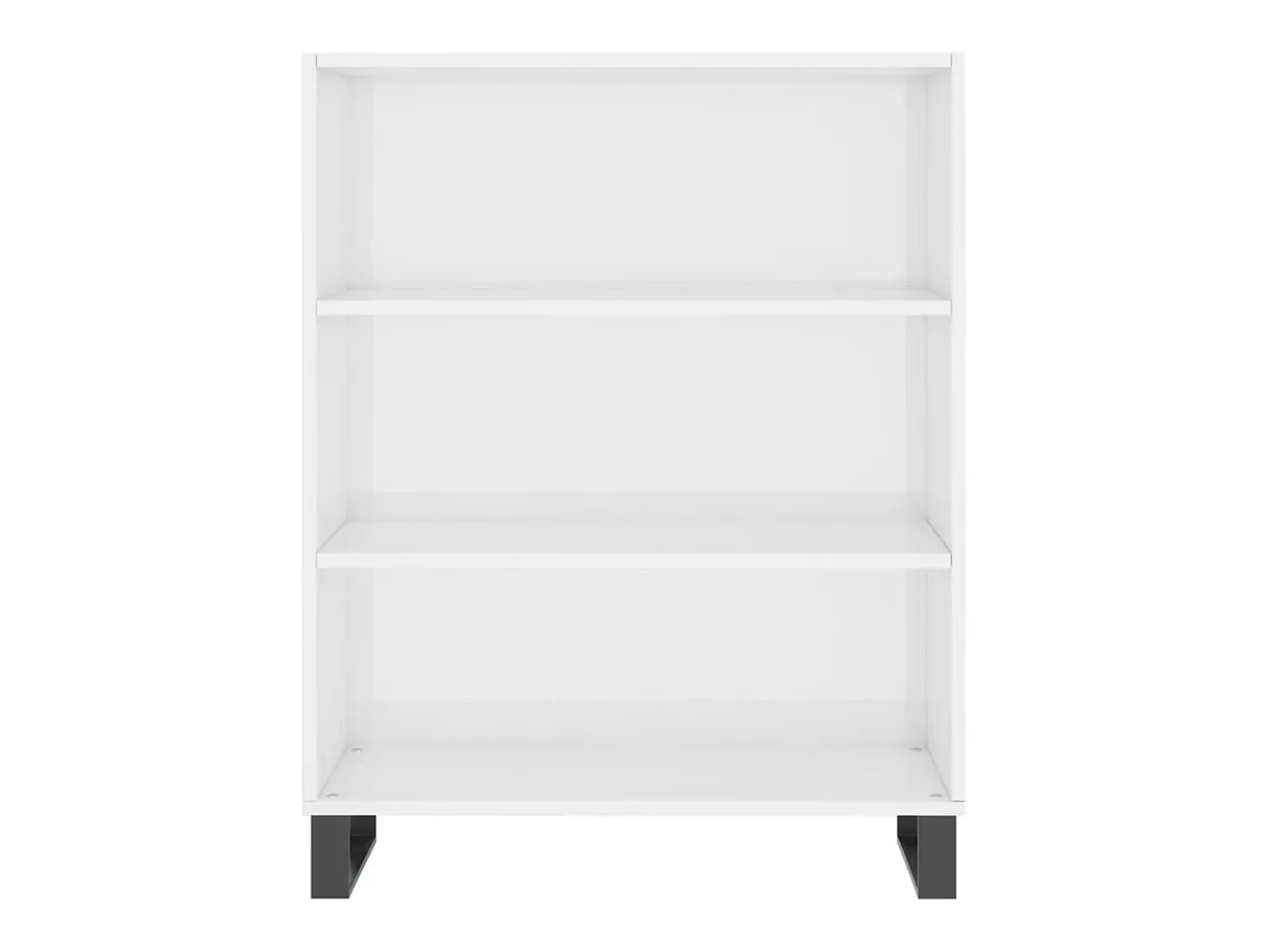 Estantería blanca brillante 69,5x32,5x90 cm