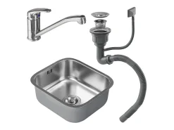 Fregadero acero 39x44x19.5 flova