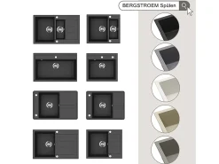 Fregadero beige 58x50x28 prag