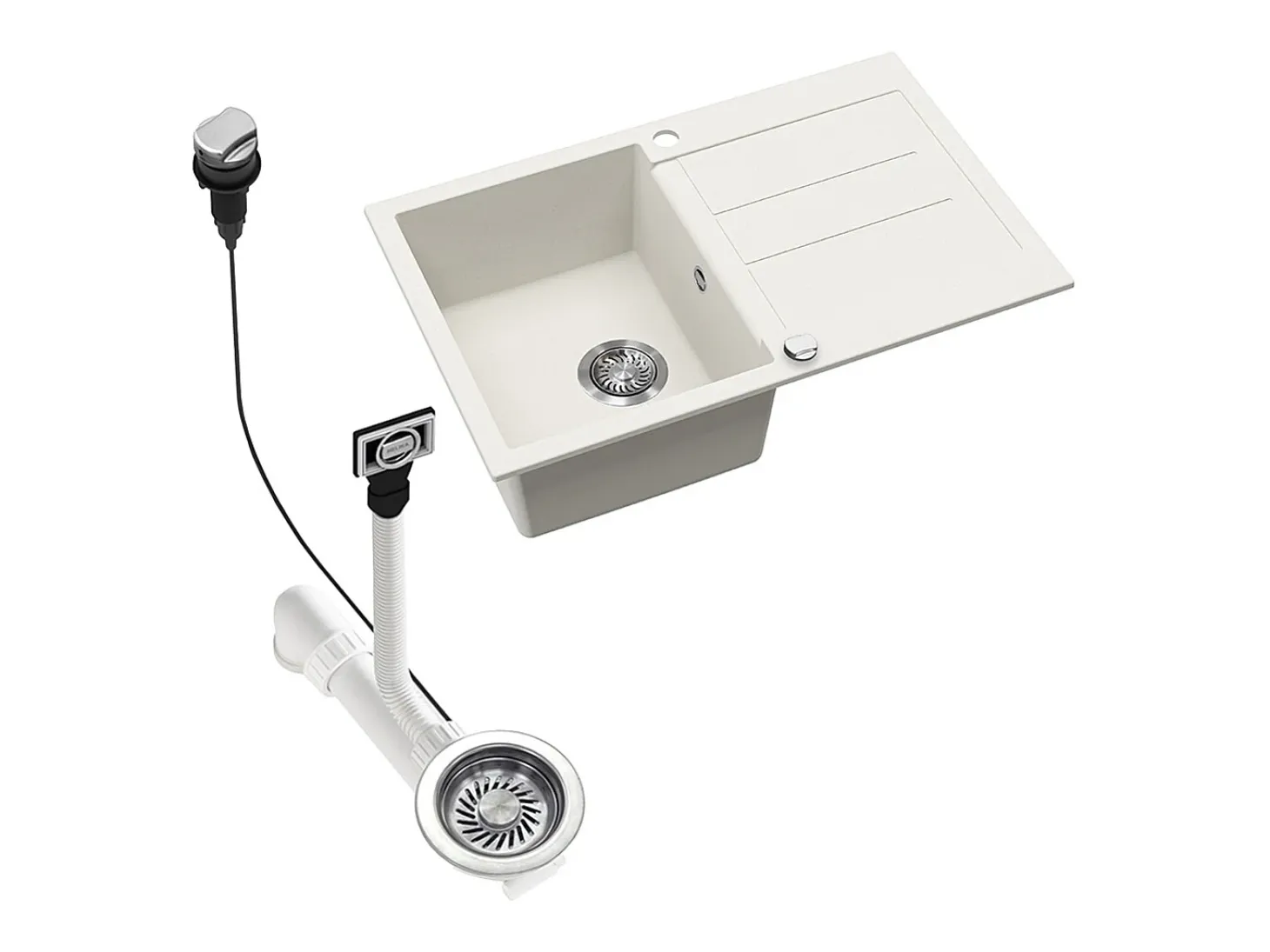 Fregadero blanco 78x50x20 kapstadt