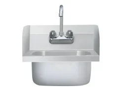 Fregadero comercial para lavado de manos con grifo de acero inoxidable