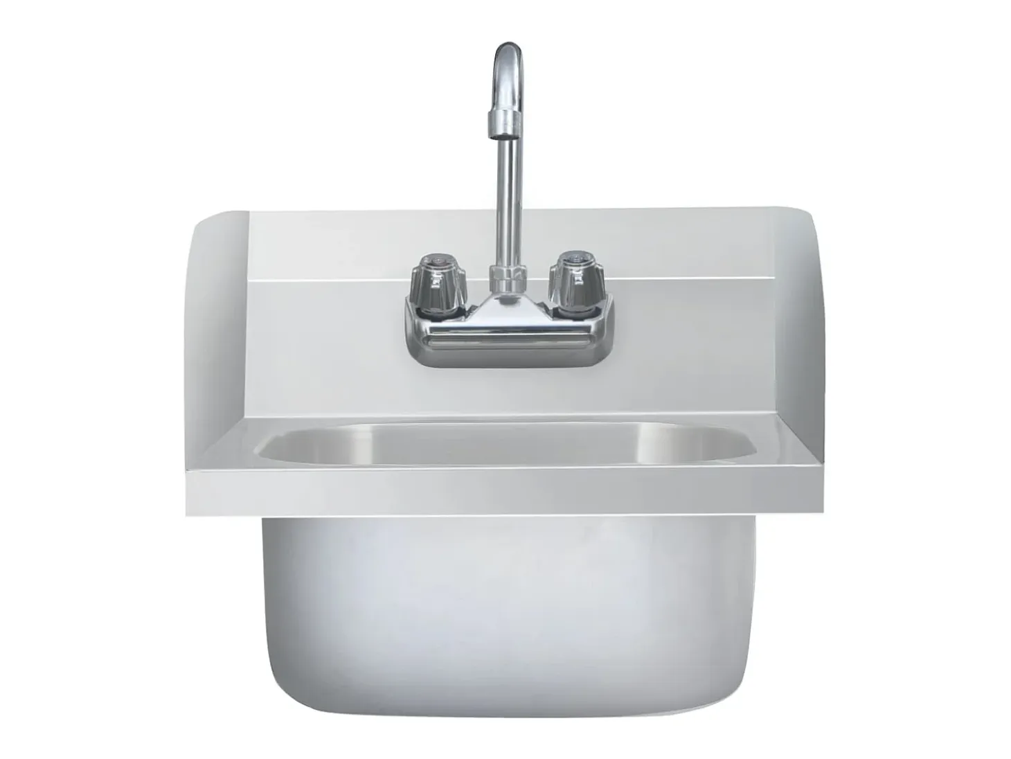 Fregadero comercial para lavado de manos con grifo de acero inoxidable