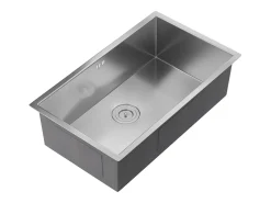Fregadero de acero inoxidable - 76x45 cm - Gris - SOELA