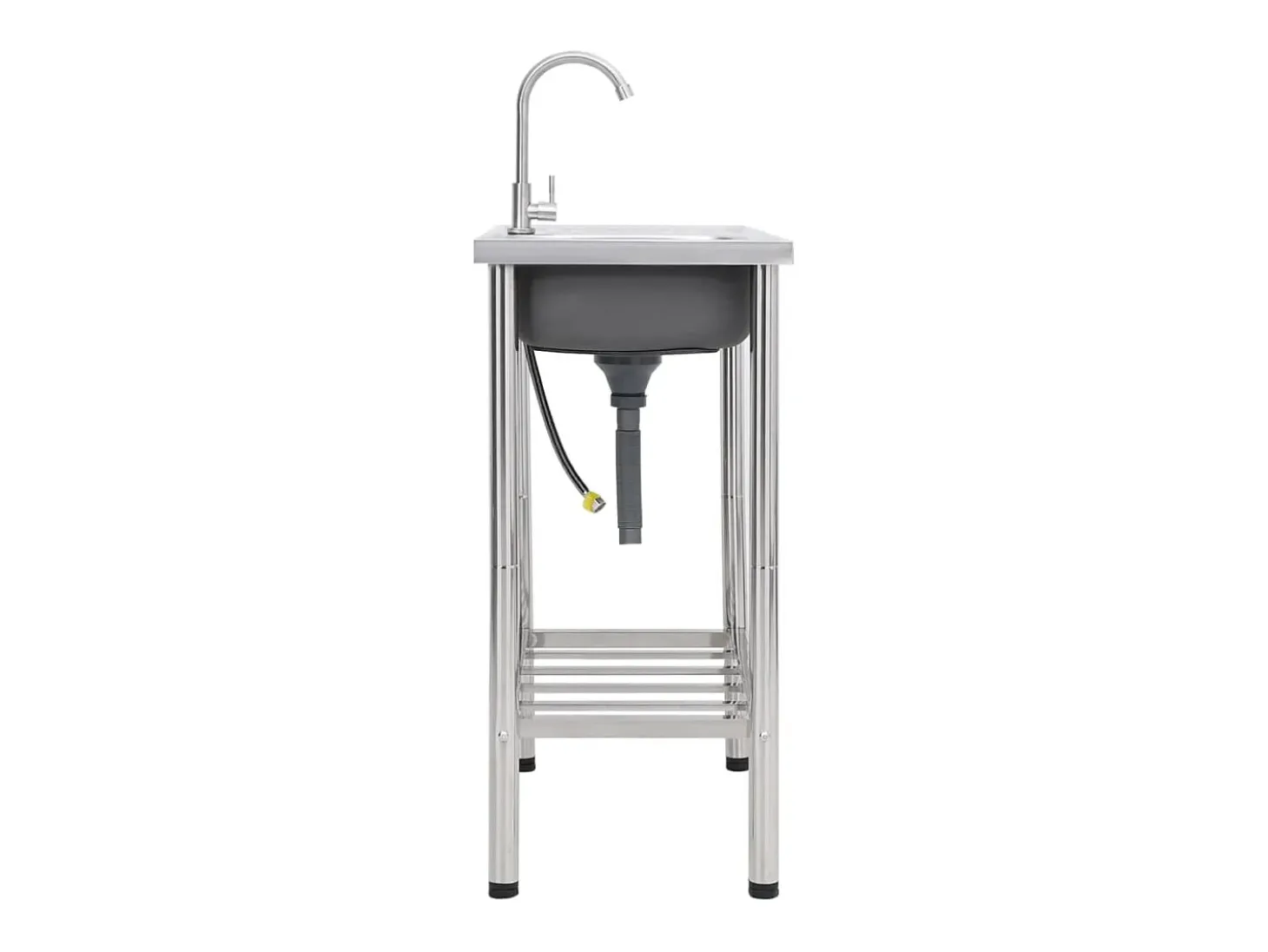 Fregadero de camping de un seno y grifo acero inoxidable ES475193