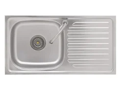 Fregadero de camping de un seno y grifo acero inoxidable ES475193