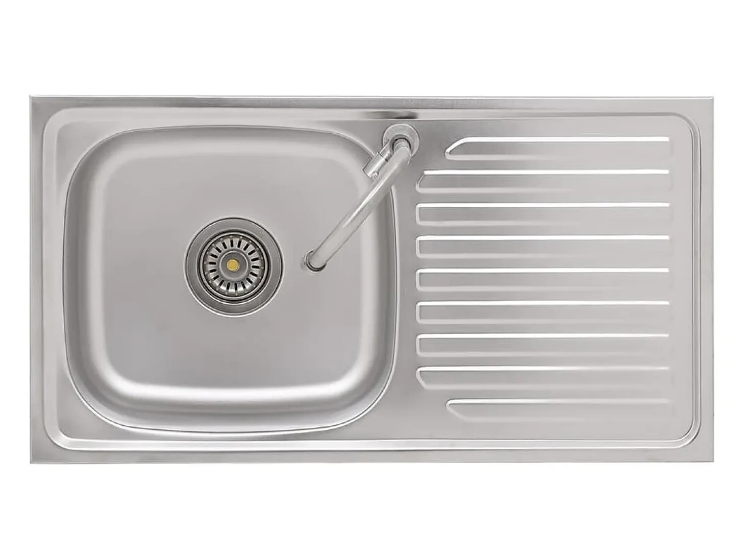 Fregadero de camping de un seno y grifo acero inoxidable ES475193