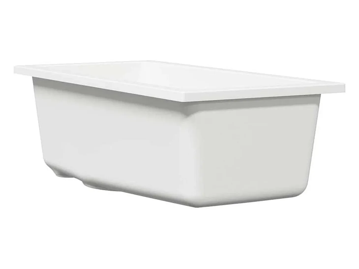 Fregadero de cocina blanco 21 x 44 x 14 cm Granito