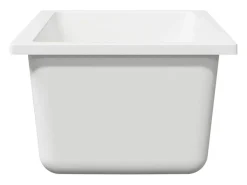 Fregadero de cocina blanco 21 x 44 x 14 cm Granito
