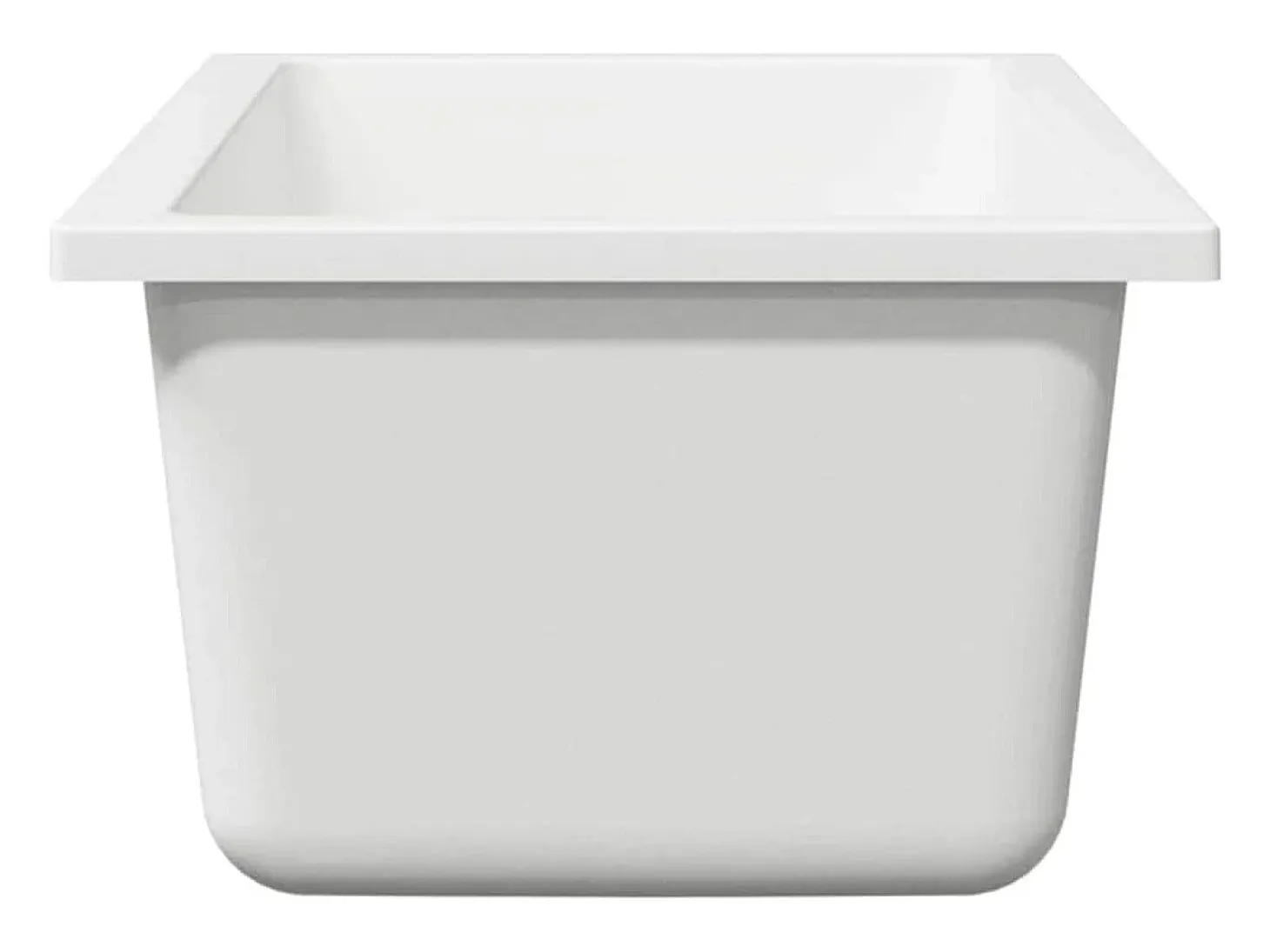Fregadero de cocina blanco 21 x 44 x 14 cm Granito