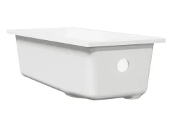 Fregadero de cocina blanco 21 x 44 x 14 cm Granito