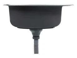 Fregadero de cocina con colador y sifón de acero inoxidable