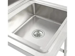 Fregadero de cocina con un seno acero inoxidable ES979477