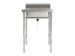 Fregadero de cocina con un seno acero inoxidable ES979477