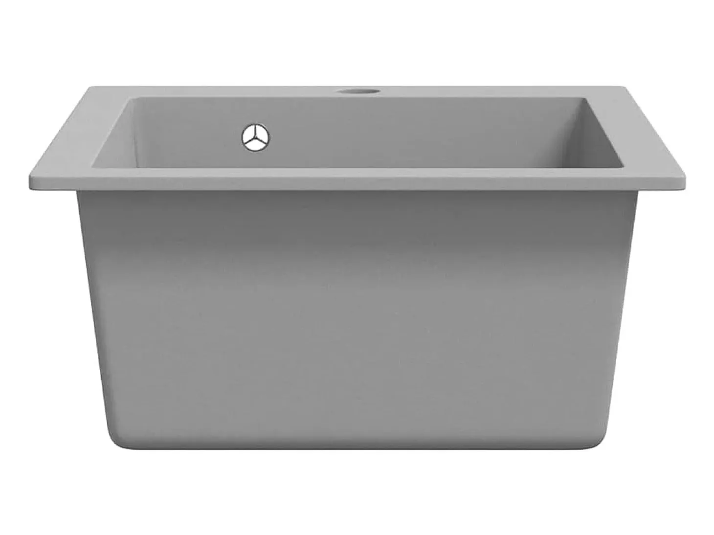 Fregadero de cocina de granito gris