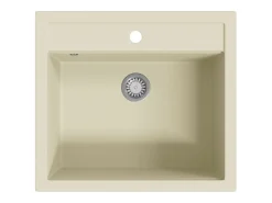 Fregadero de cocina de granito con un seno beige ES940469