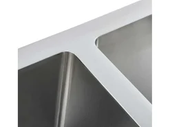 Fregadero de cocina hecho a mano de acero inoxidable