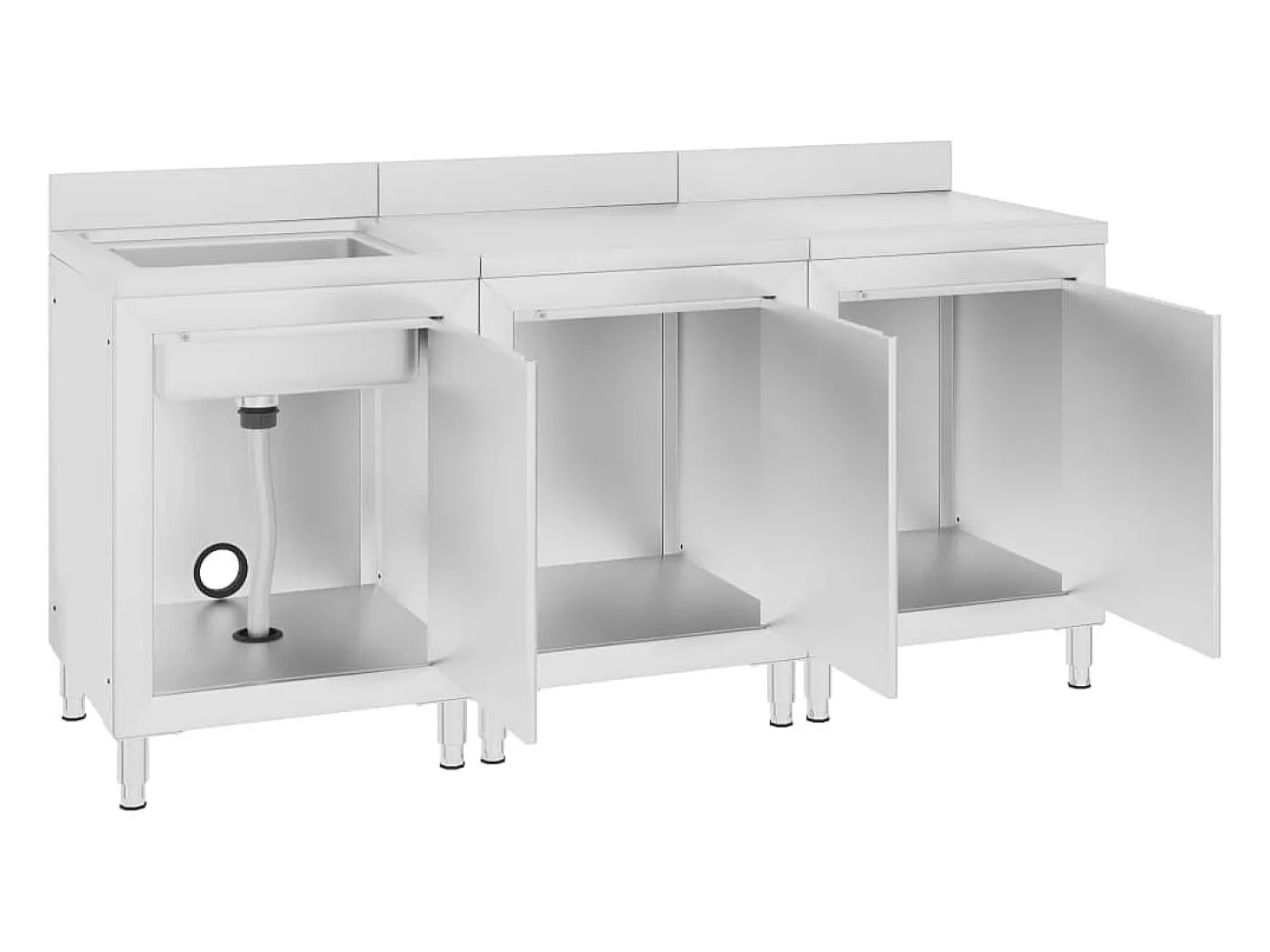 Fregadero de cocina industrial 180 x 60 x 96 cm acero inoxidable 02_0000721
