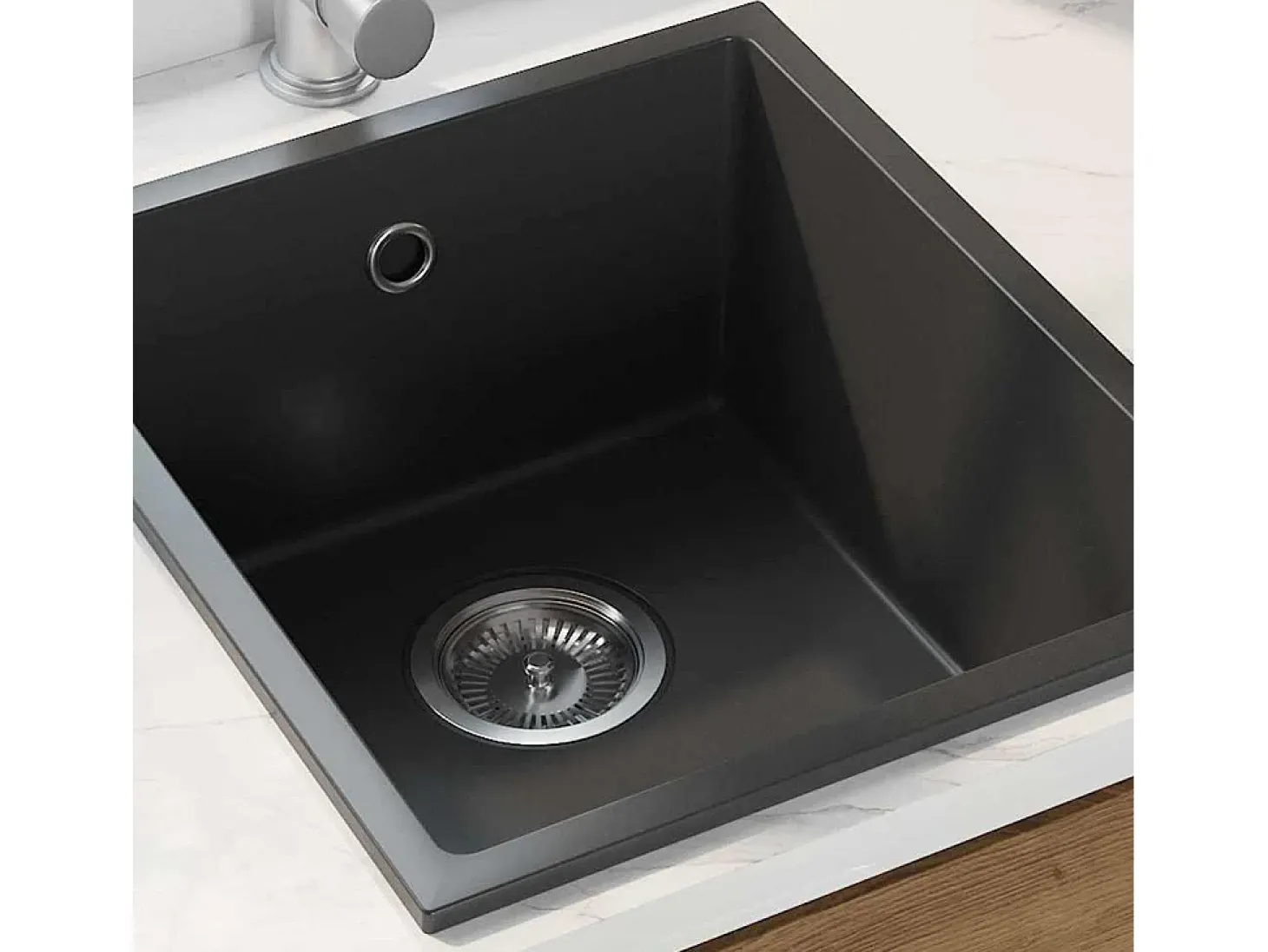 Fregadero de cocina negro 38 x 44 x 20 cm Granito