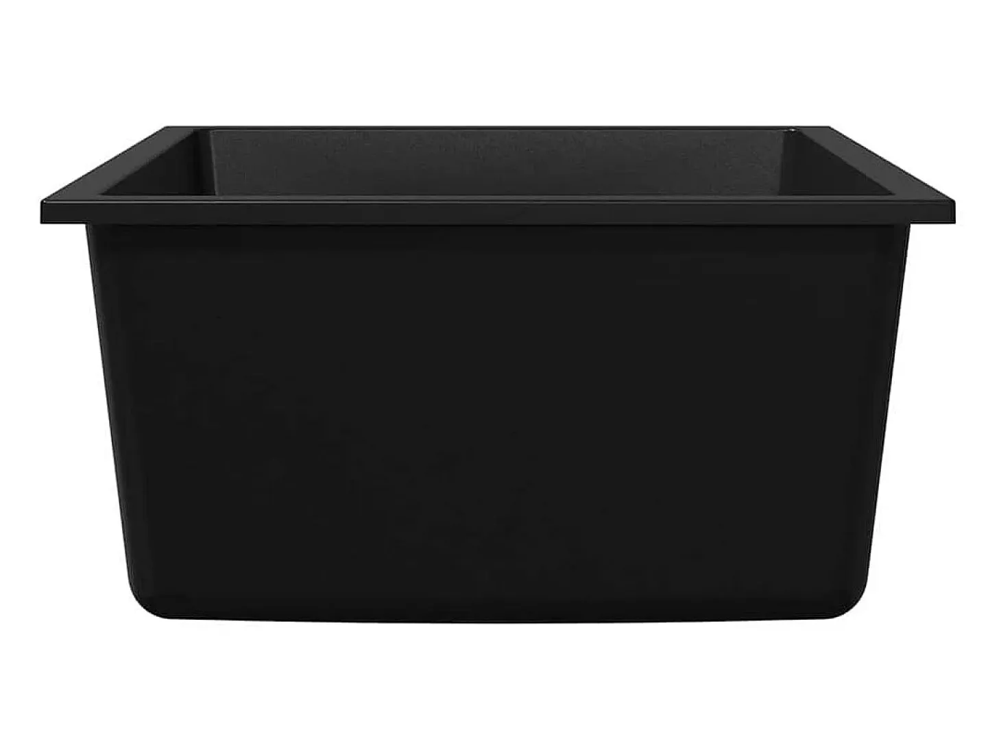 Fregadero de cocina negro 38 x 44 x 20 cm Granito