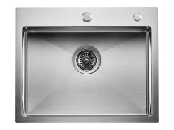 Fregadero de Cocina SucceBuy de Acero Inoxidable 304 de un Seno con Montaje Superior, 55 cm