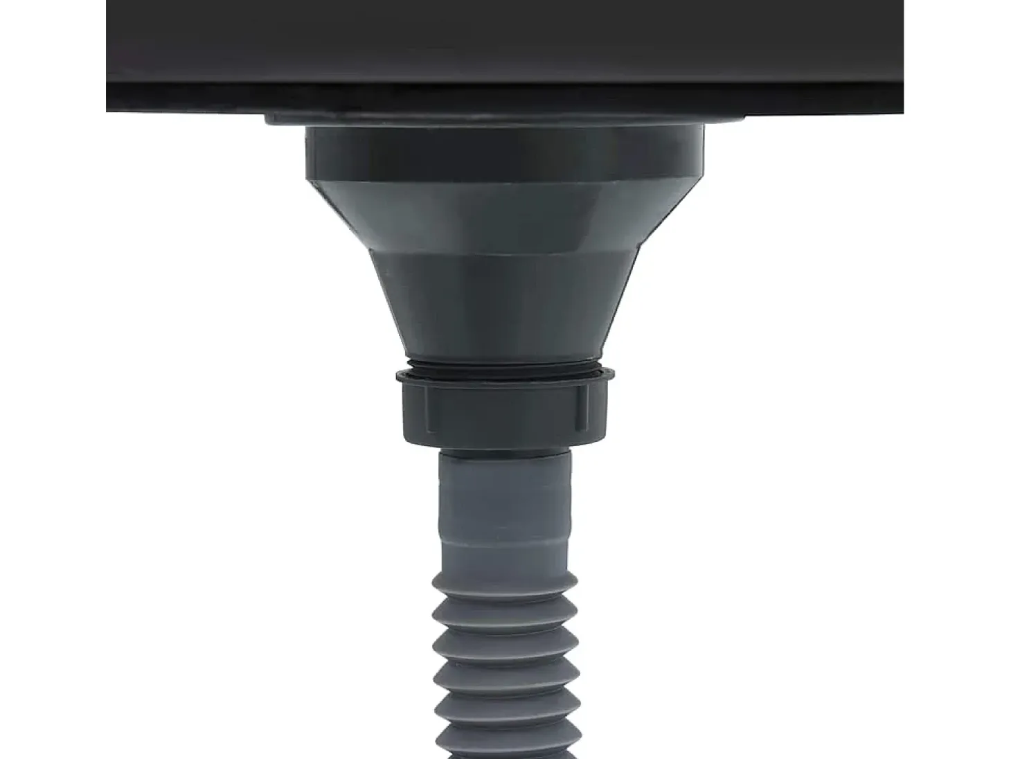 Fregadero de cocina y escurridor plateado 600x500x155 mm acero inoxidable