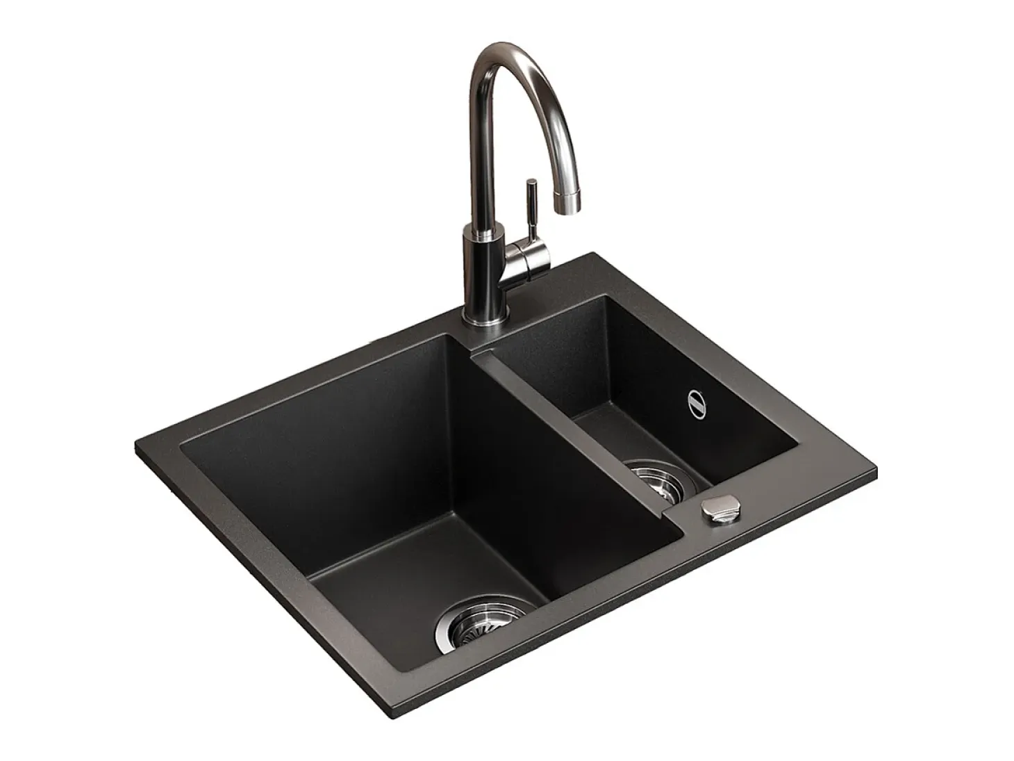 Fregadero negro 58x50x28 prag